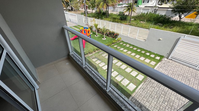 Duplex 2 quartos na orla de Porto Seguro