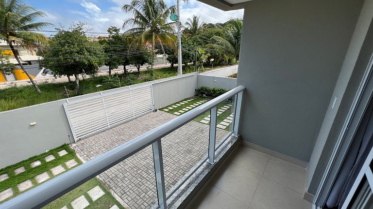 Duplex 2 quartos na orla de Porto Seguro